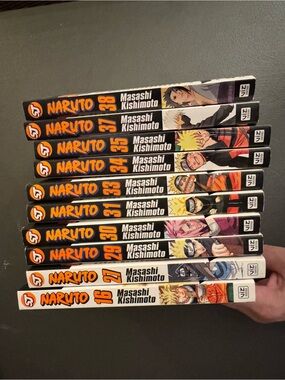 Naruto Manga 10 Volumes, 16, 27, 29-31, 33-35 37-38 by Masashi Kishimoto